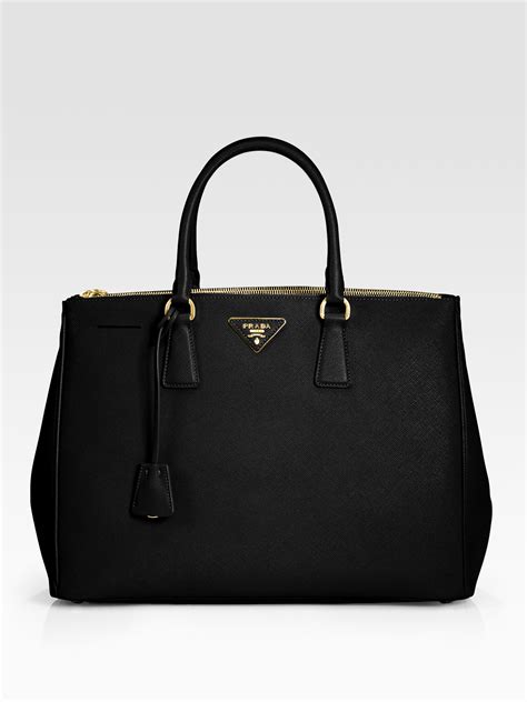 black prada saffiano tote|prada saffiano lux tote small.